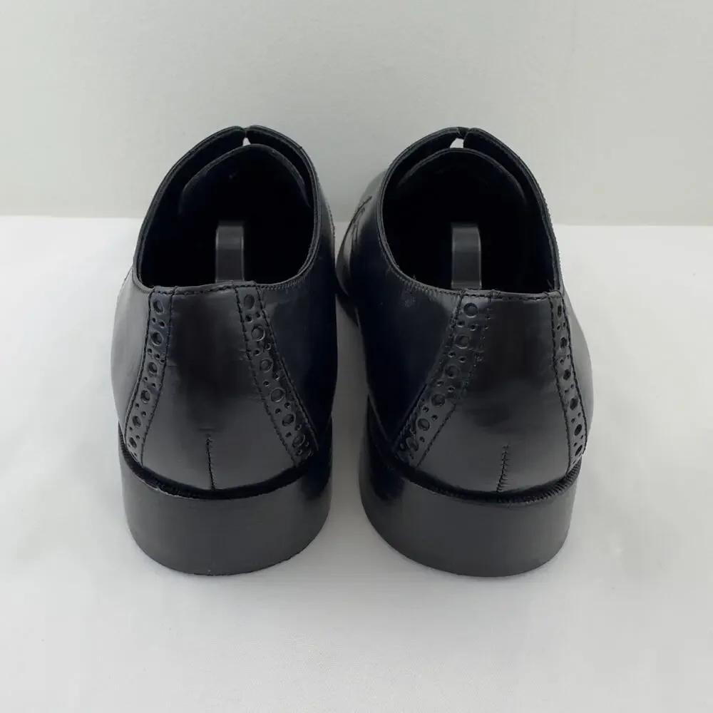 NWOB‎ Cole Haan Preston Grand Cap black leather Oxford M-9